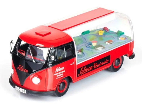 18U00181 VW T1 Advertisement Car Schuco Varianto 1958 1:18